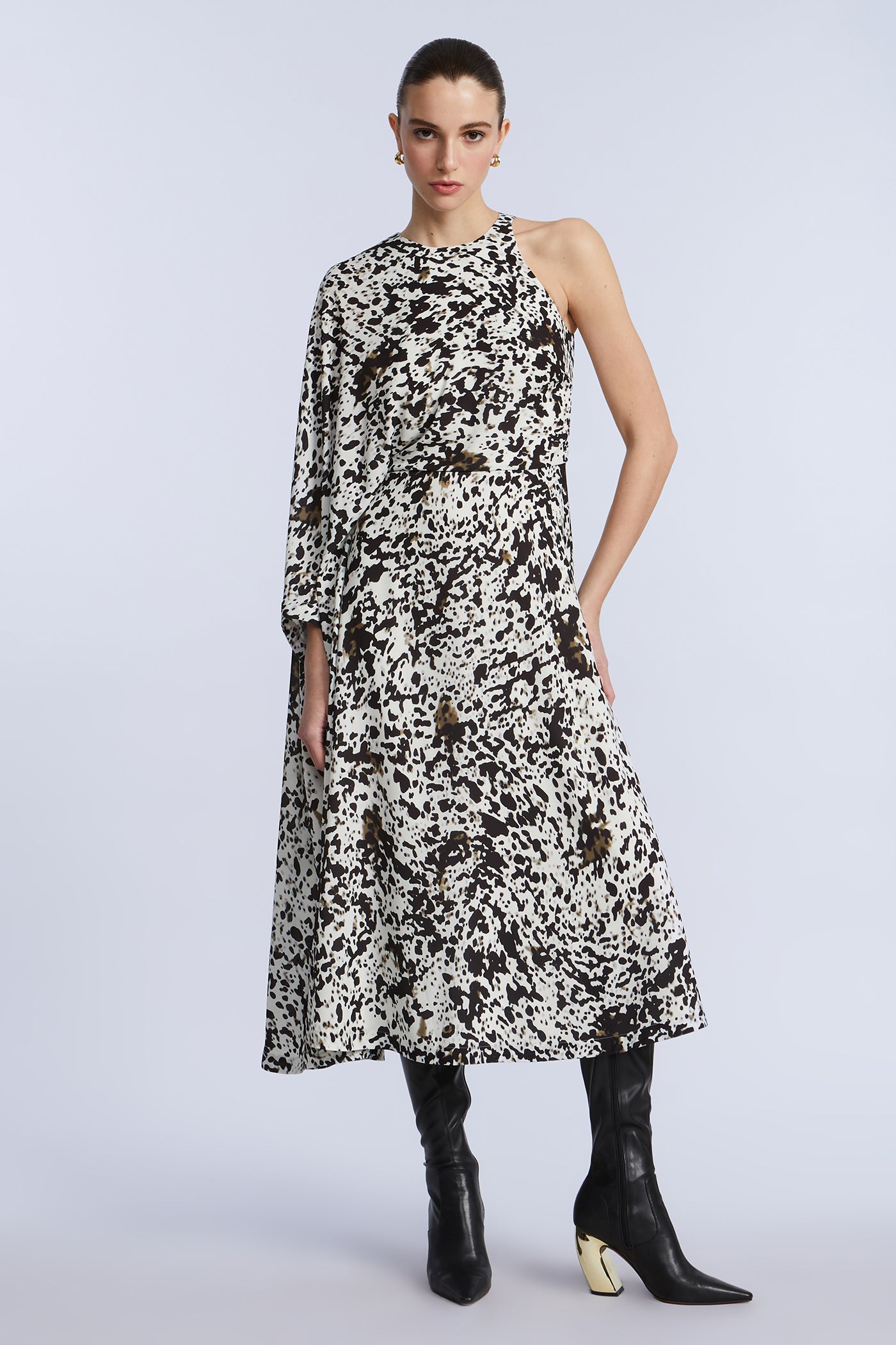 One Sleeve Midi Dress - Image 6