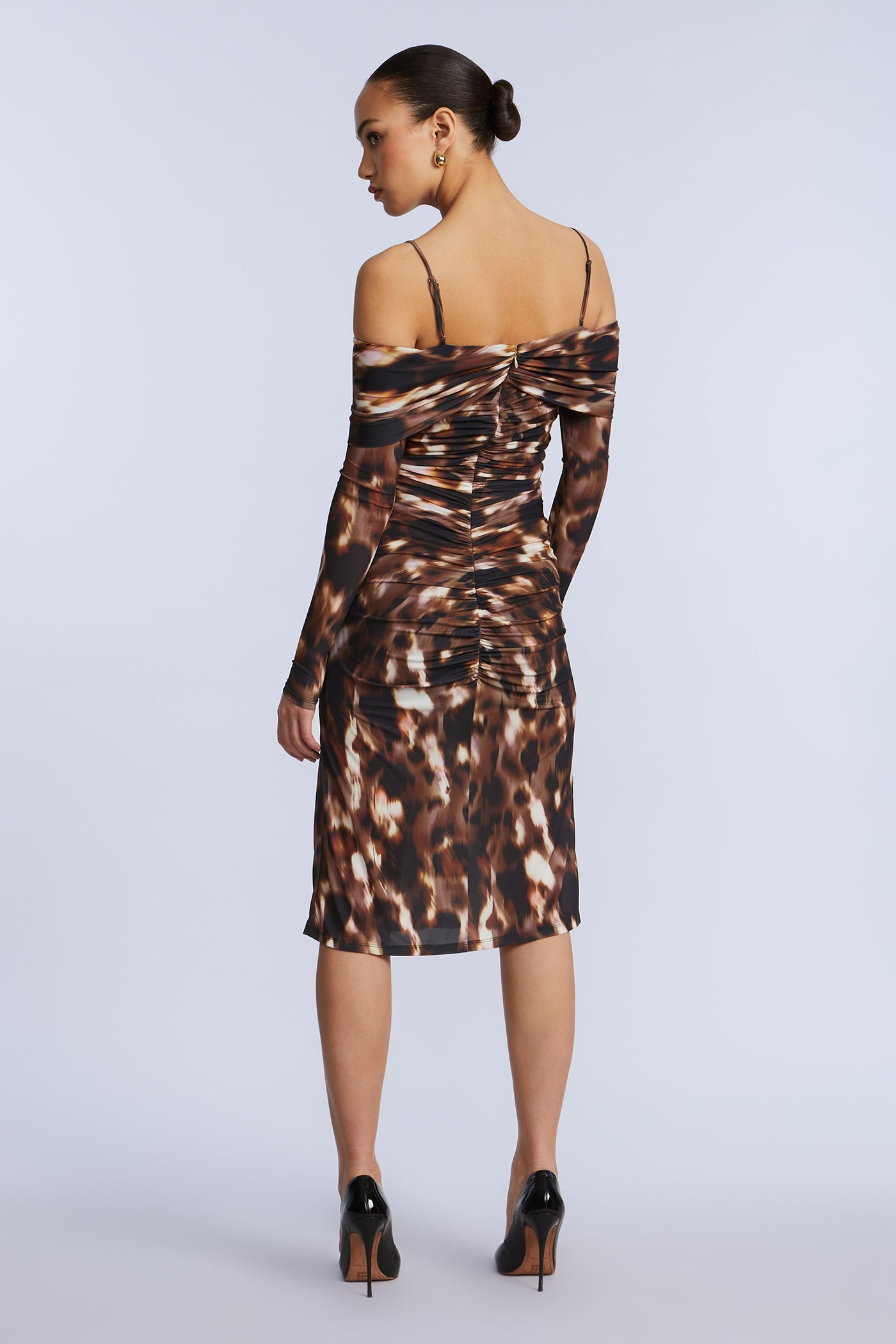 Jersey Off Shoulder Dress - Image 2