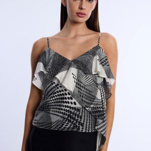 Printed Flounce Cami