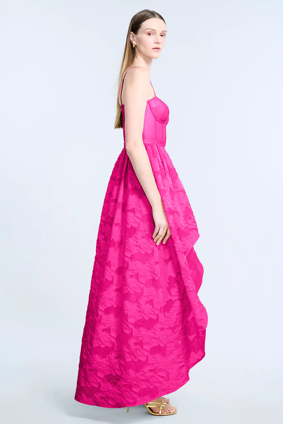 High Low Organza Tulle Gown - Image 3