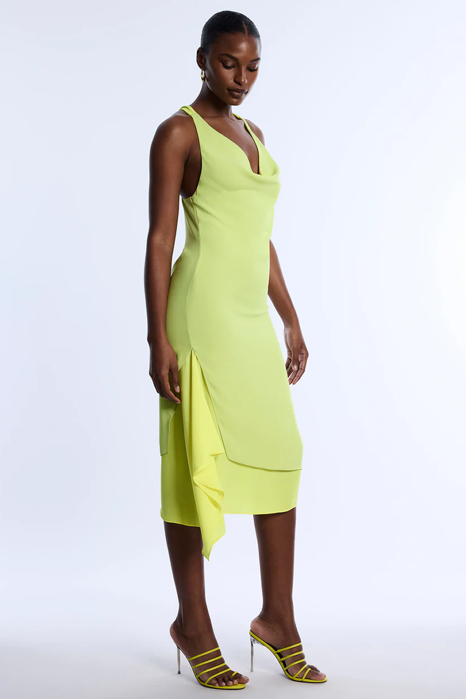 Twist And Drape Combo Dress - Image 3