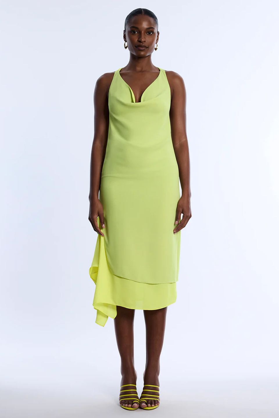 Twist And Drape Combo Dress - Image 6
