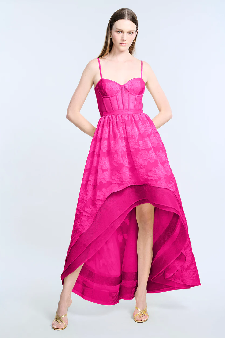 High Low Organza Tulle Gown - Image 6