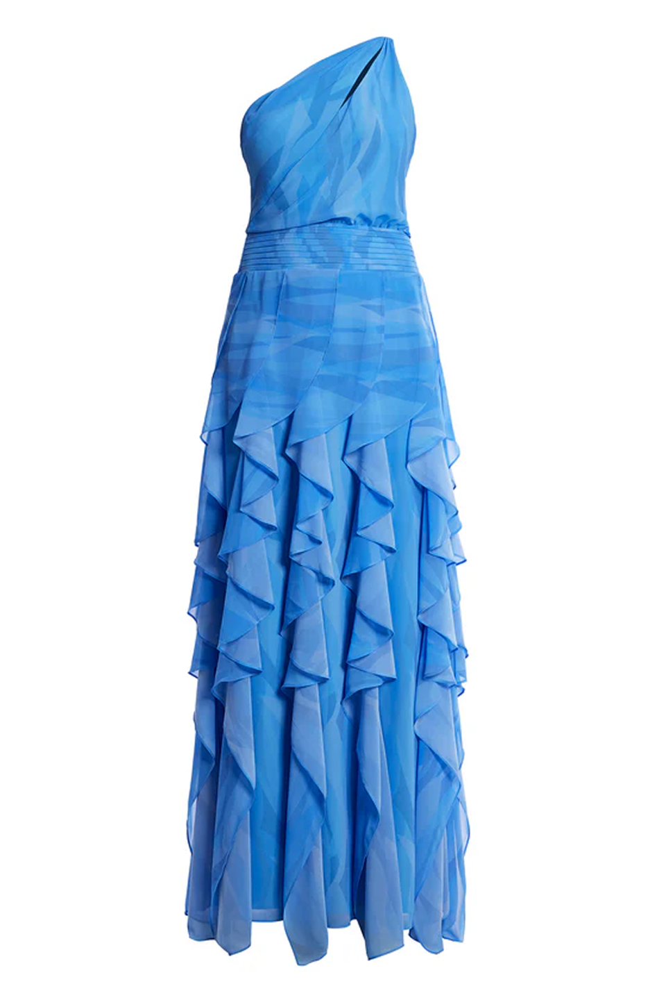 Printed One Shoulder Gown - Image 8
